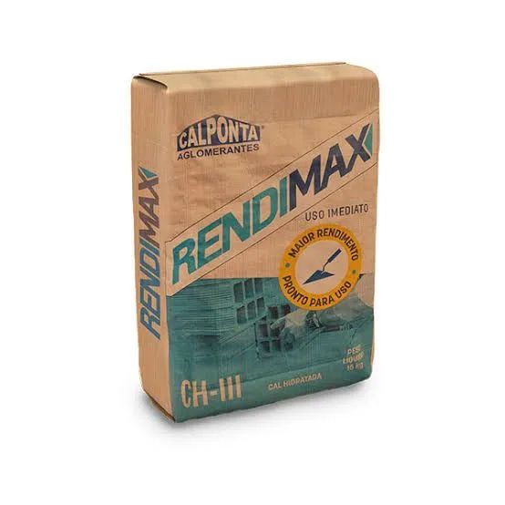 4 sacos Cal hidratada Rendimax