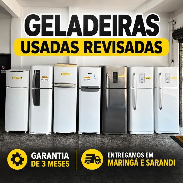 Variedades em Geladeiras usadas em Maringá 