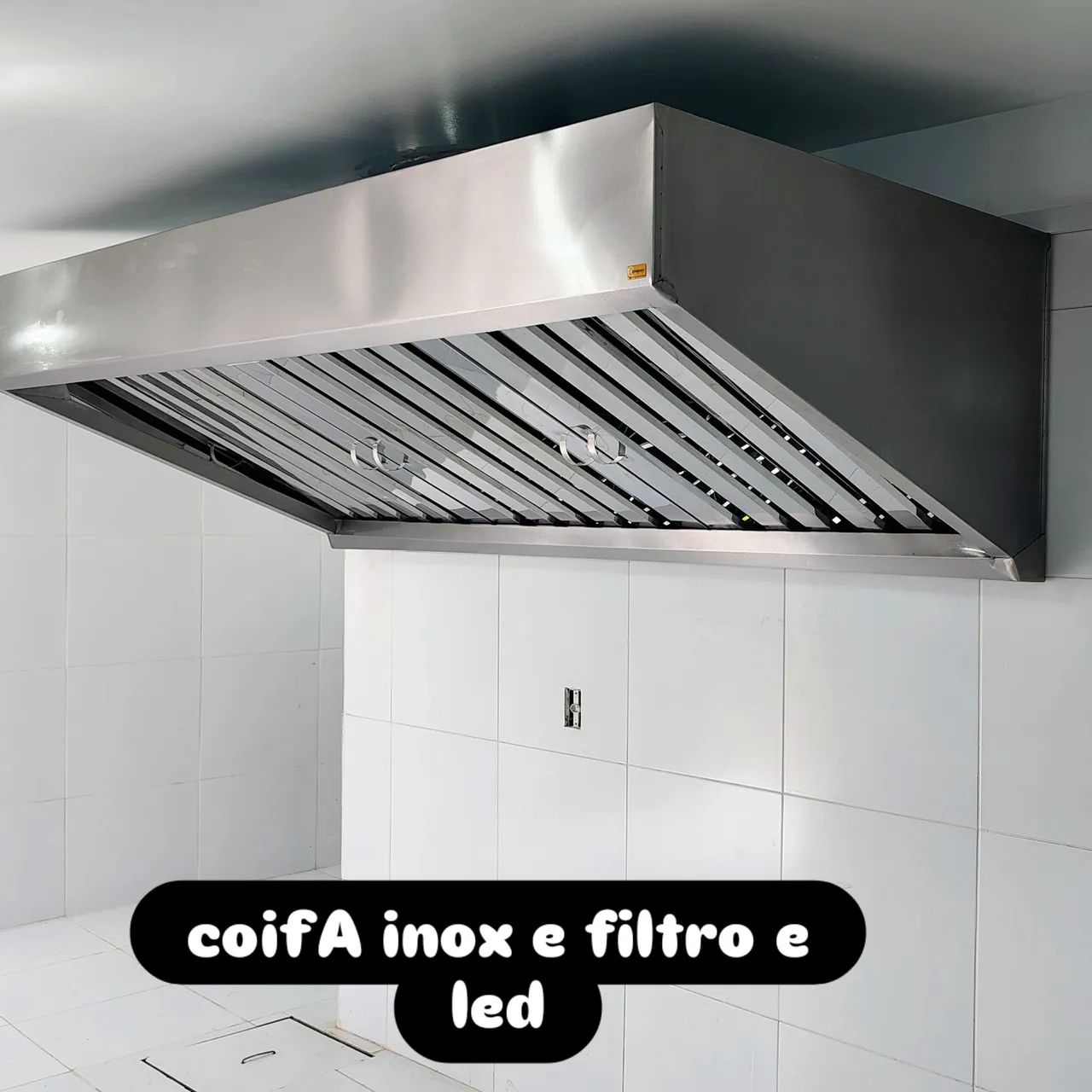 Coifa de inox mesa de inox estantes de inox  - Foto 2