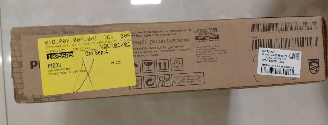Aparelho de DVD Philips DVP2850 LACRADO DE FÁBRICA - Foto 3