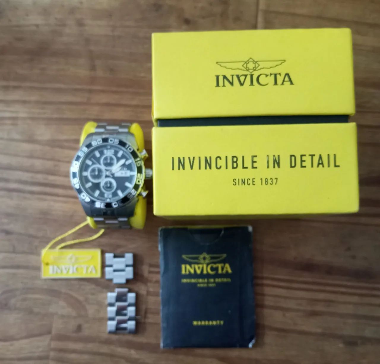 Vendo ou Troco! Relógio Invicta Specialty Cronógrafo com Caixa e Elos Extras - Foto 3