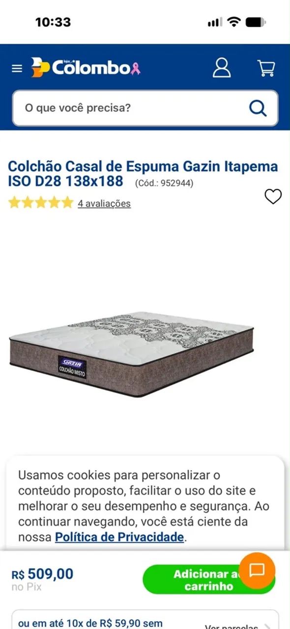 Vendo cama e base com apenas dois meses de uso - Foto 4