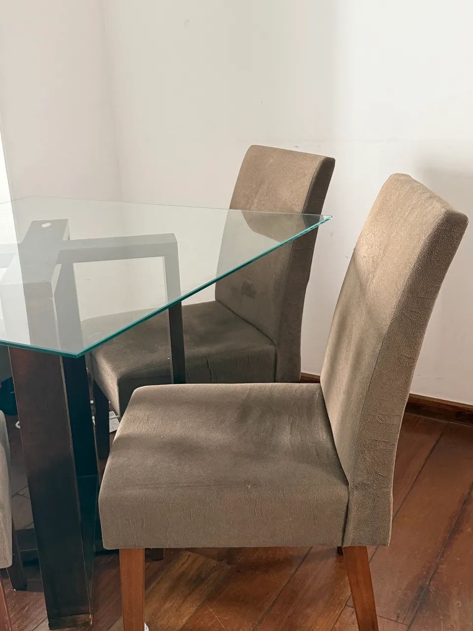 Mesa quadrada de vidro - Foto 2