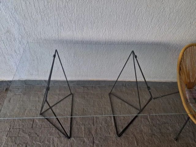 Mesa tampo de vidro - Tok-Stok