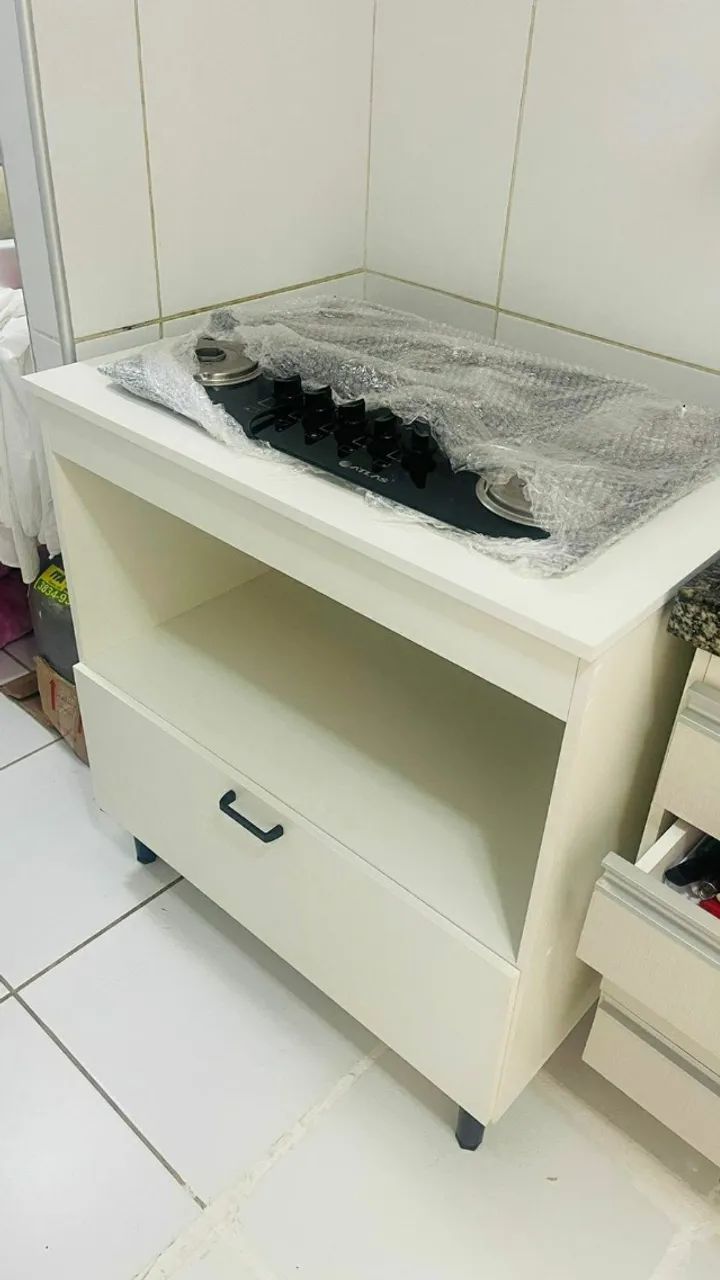 balcão para cooktop 5 bocas em MDF