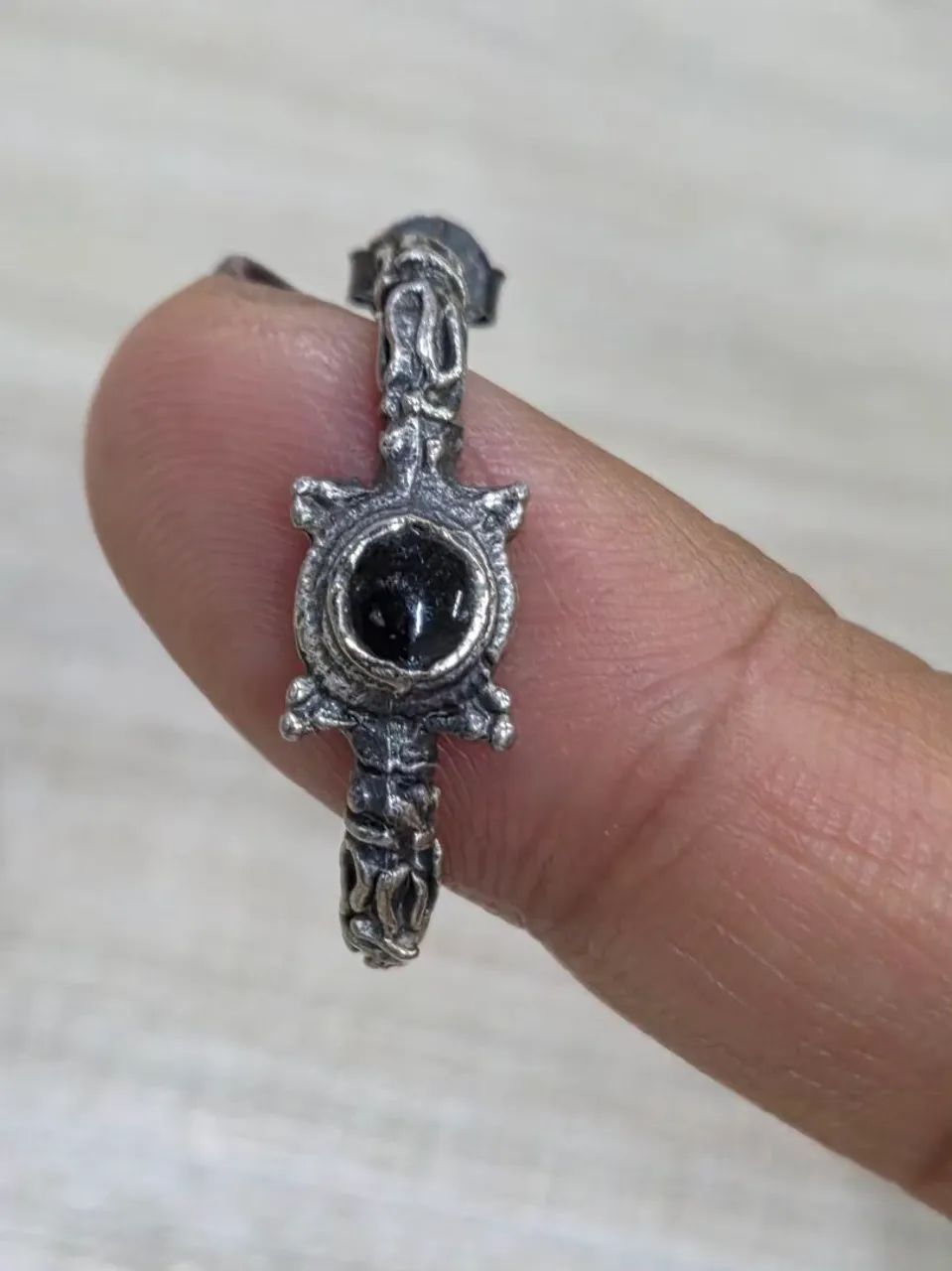 brinco argola bali prata folhada - Foto 2