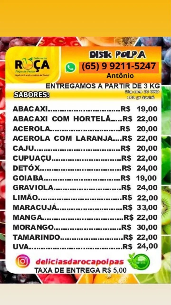 Polpas de Frutas 