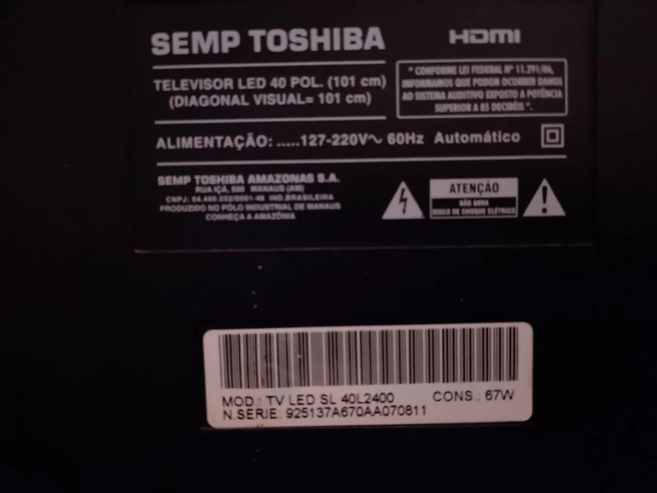 Tv led 40 "Não é Smart" - Foto 3