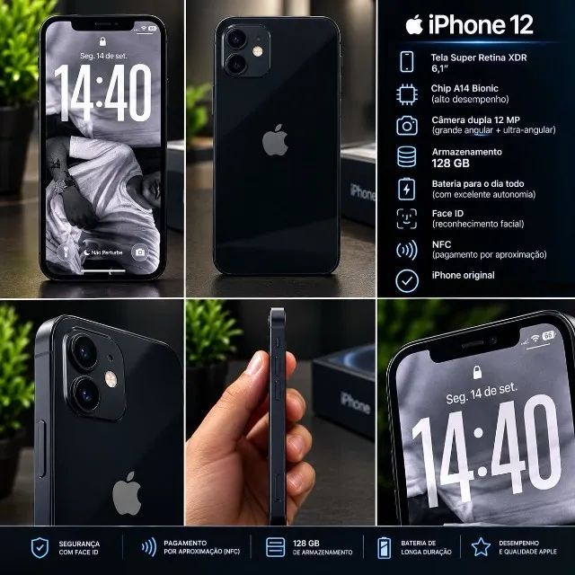 iphone 12 128gb - Celulares e Smartphones - Plano Diretor Norte