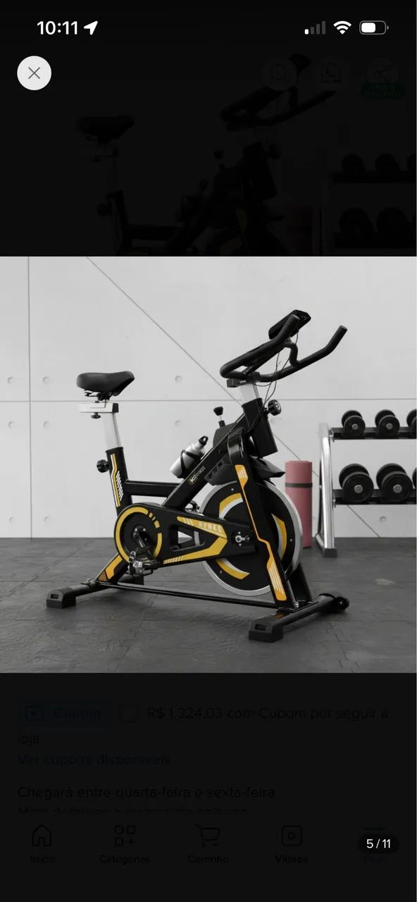 Bicicleta Spinning com roda de Inércia 