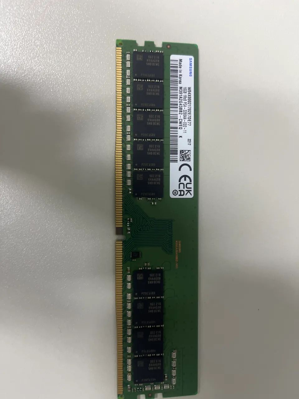 Duas Ddr4 16 gb 3200mhz ECC 