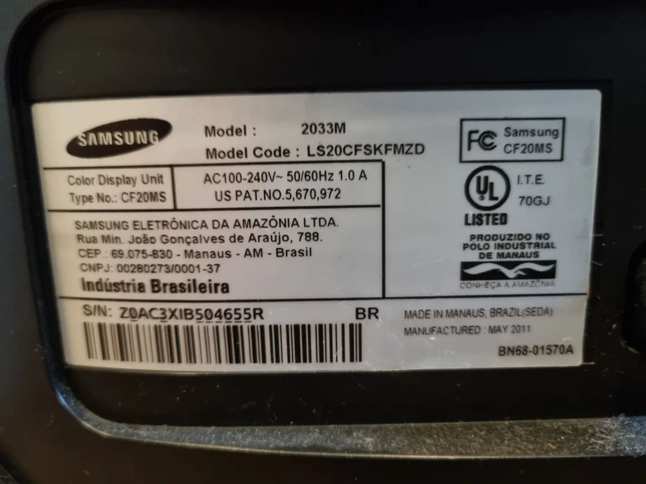 Monitor Samsung modelo 2033M - Foto 3