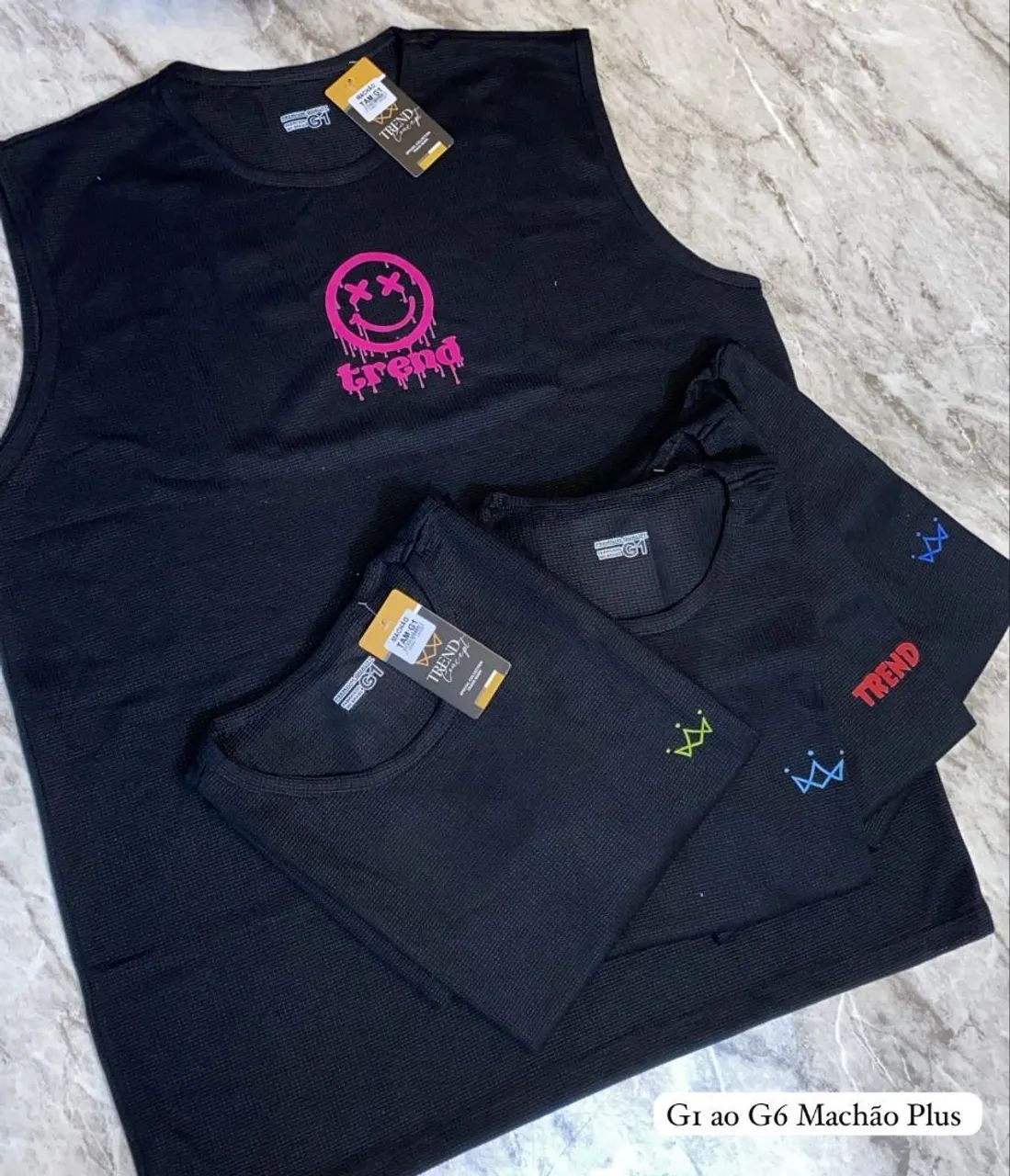 regata tricô plus sizes do g1 ao g6 