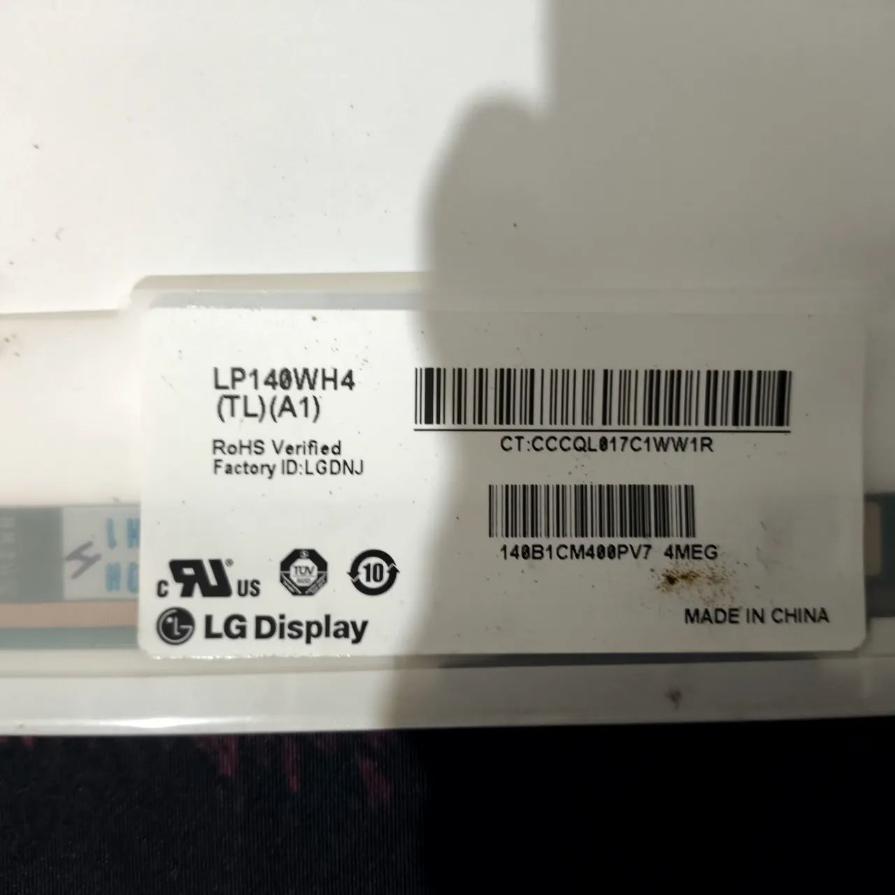 Tela para Notebook 14" Display LP140WH4 (TL)(A1)  - Foto 2