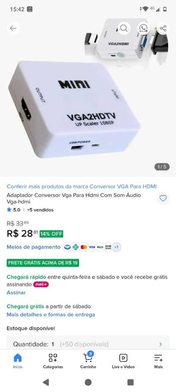 Conversor VGA 2 HDTV  - Foto 2