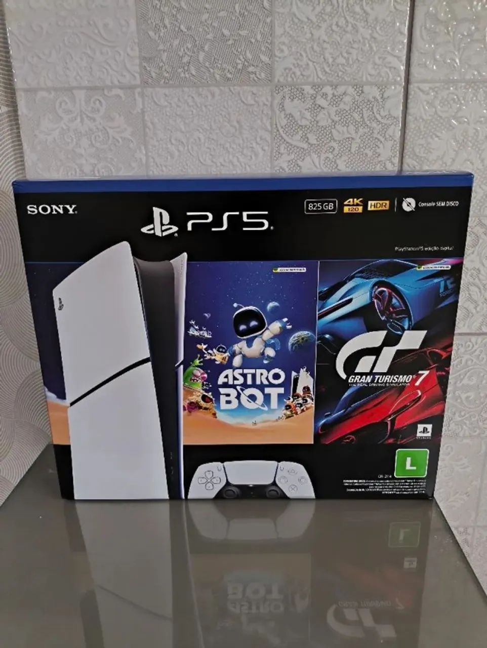 Play 5 -slim 800GB lacrado - com jogos - act troca e $$