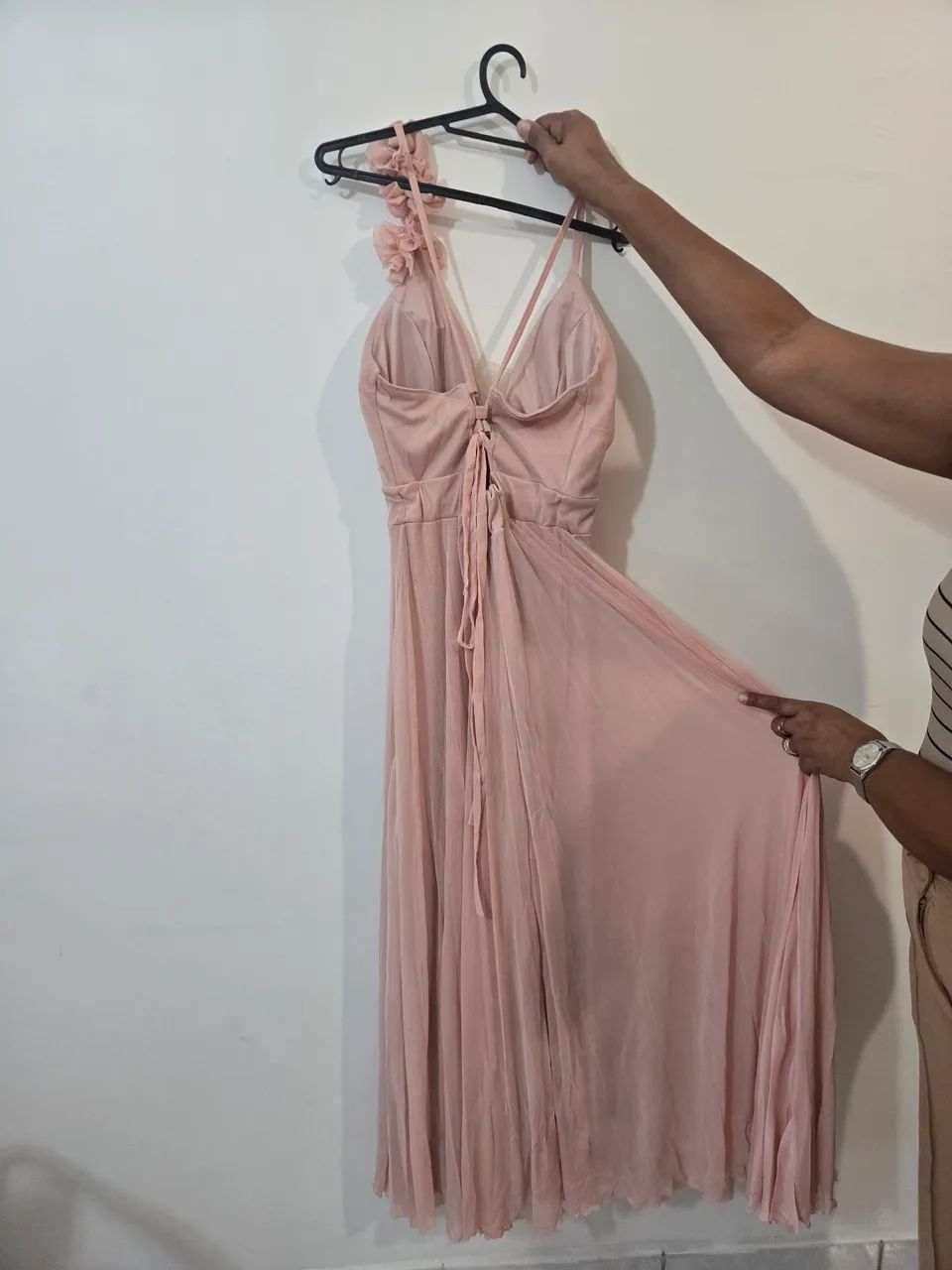 Vestido de festa rosê - Foto 4