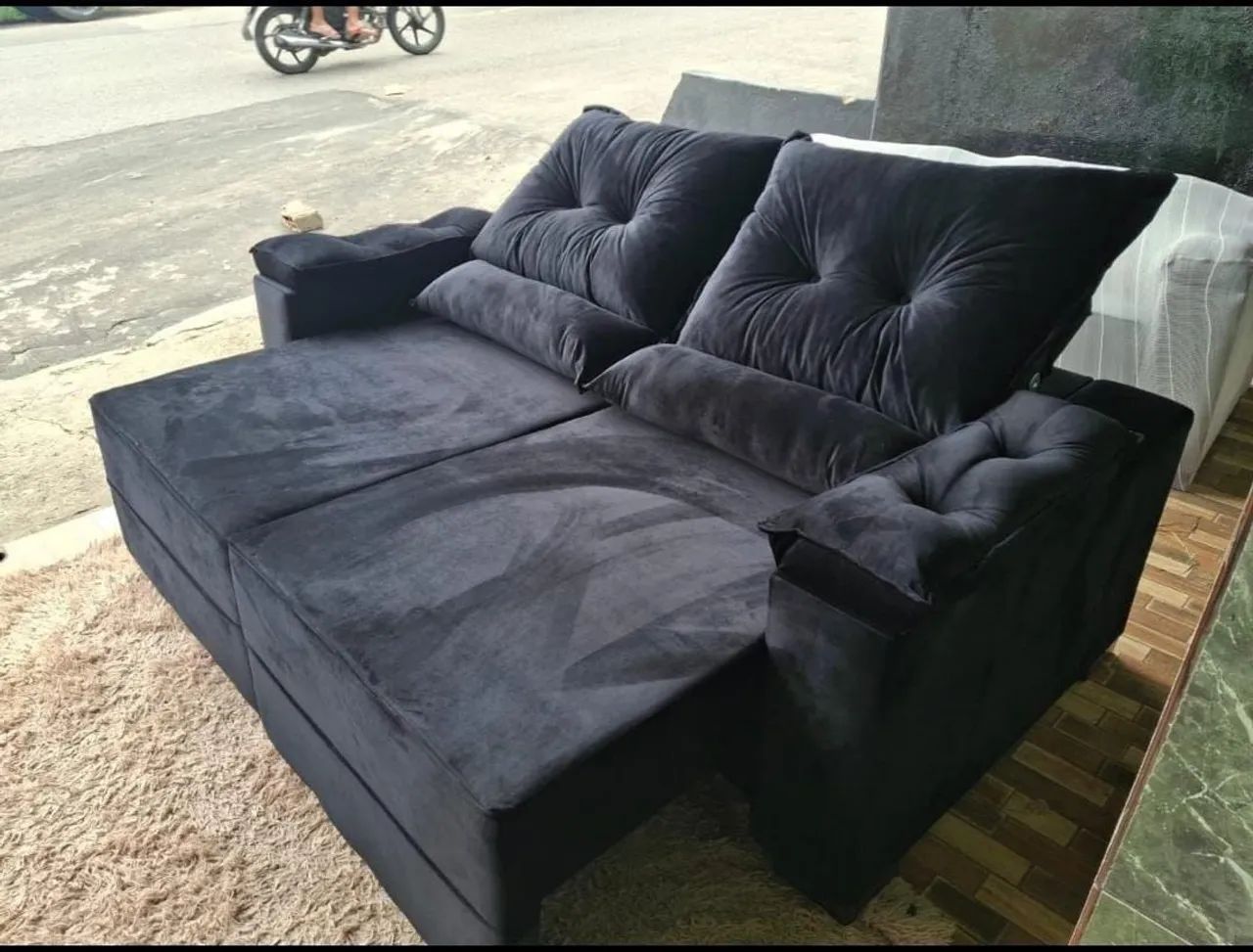 Sofá Retratil suede