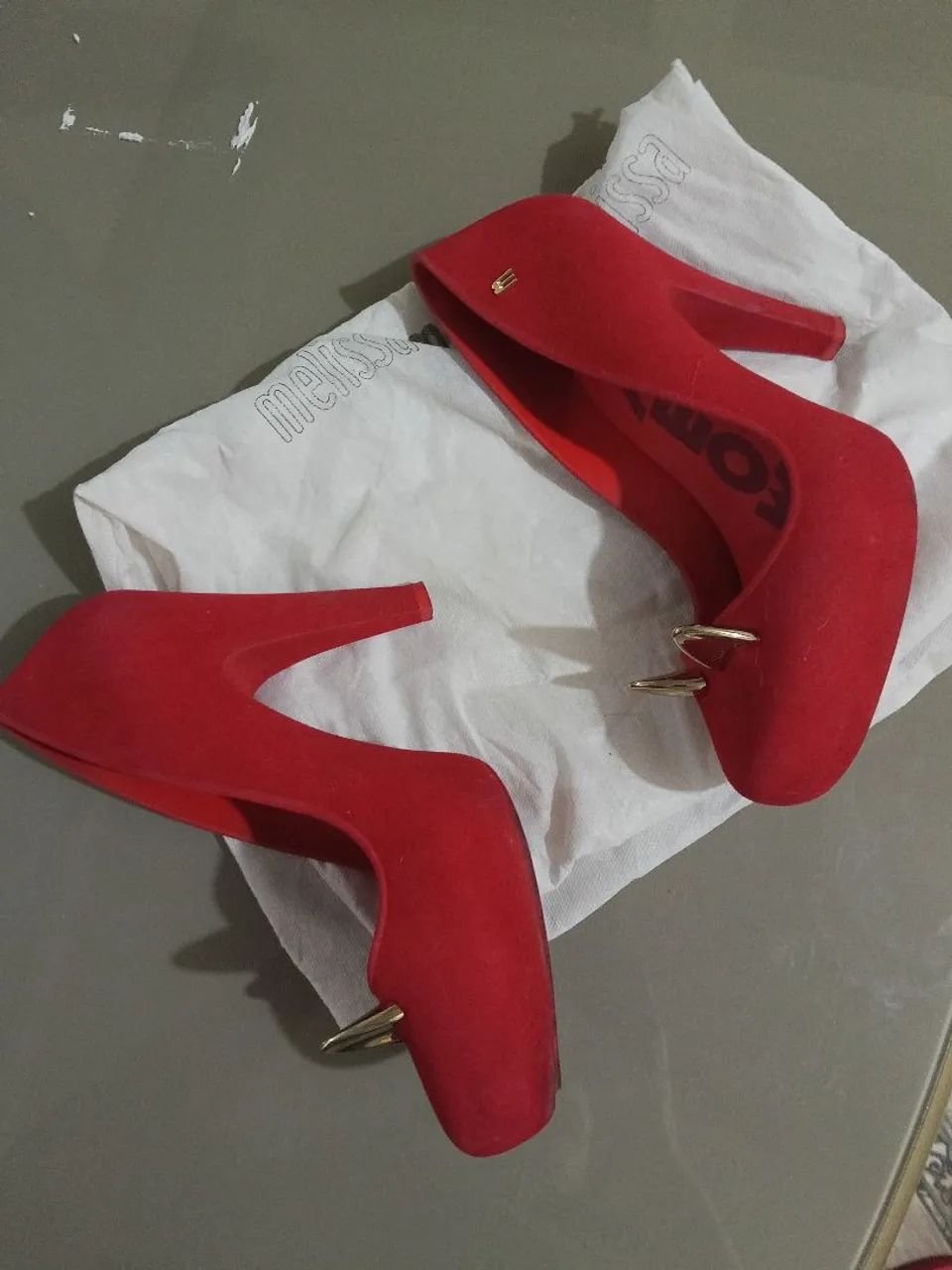 Salto vermelho Melissa meow - Foto 2
