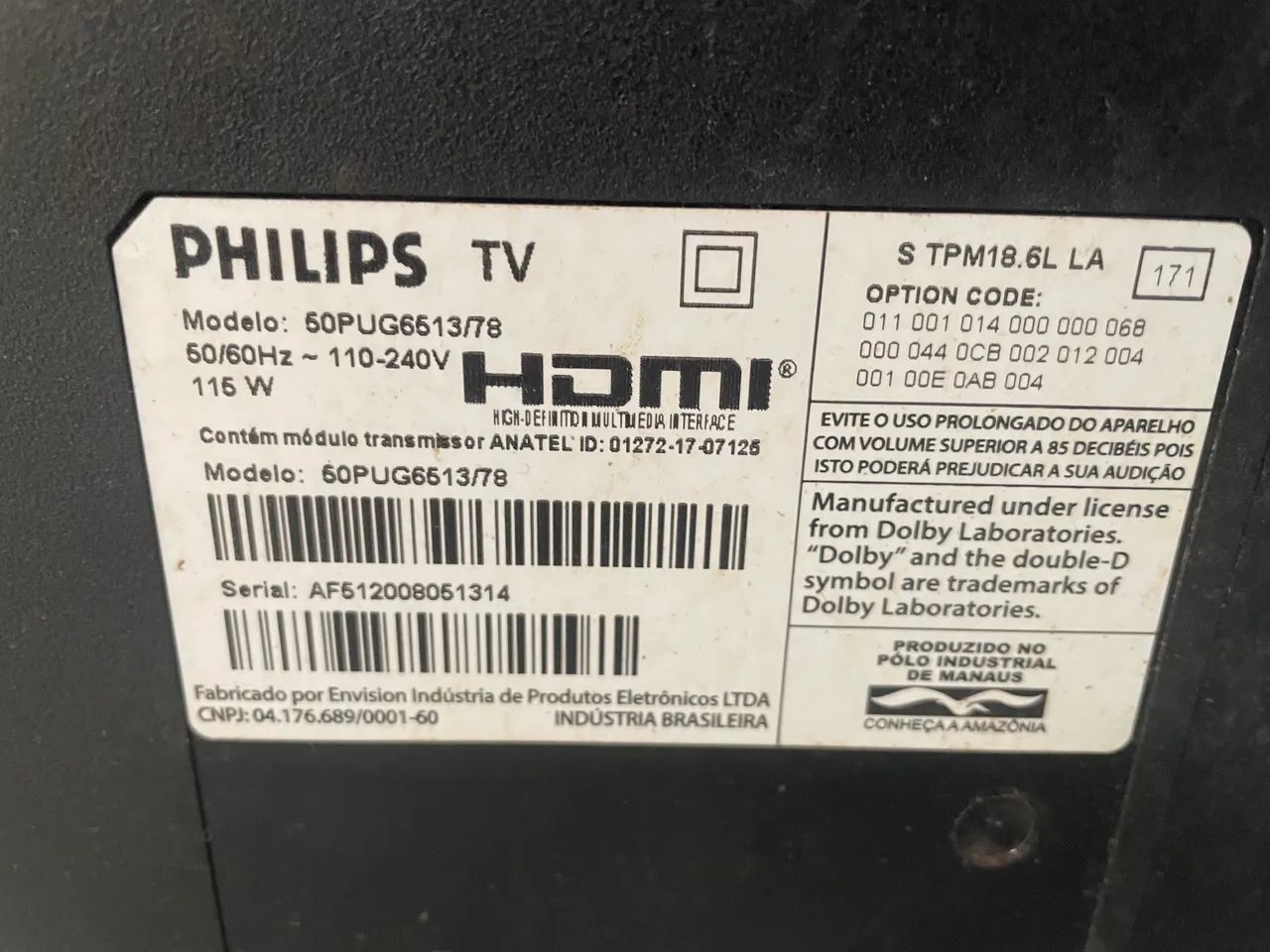 Tv 55 polegadas Smart com defeito  - Foto 3