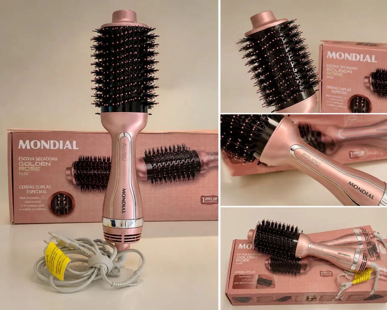 Escova Secadora Mondial Golden Rose ES-02-BI Bivolt 1200W - Excelente Estado