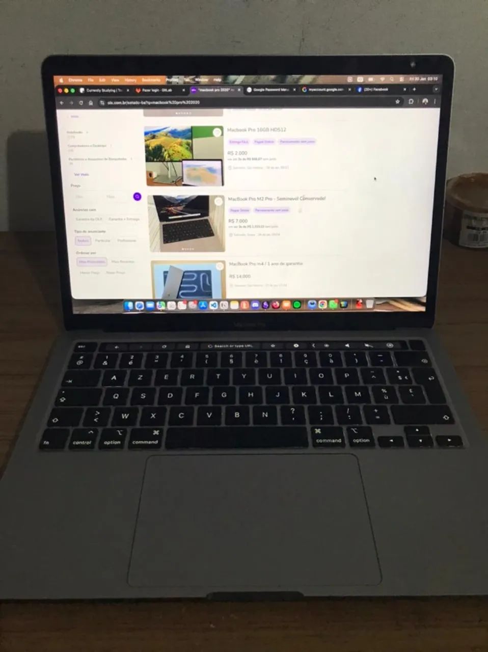 Macbook Pro 2020 i7 16GB RAM 512GB SSD - Notebooks - Centro