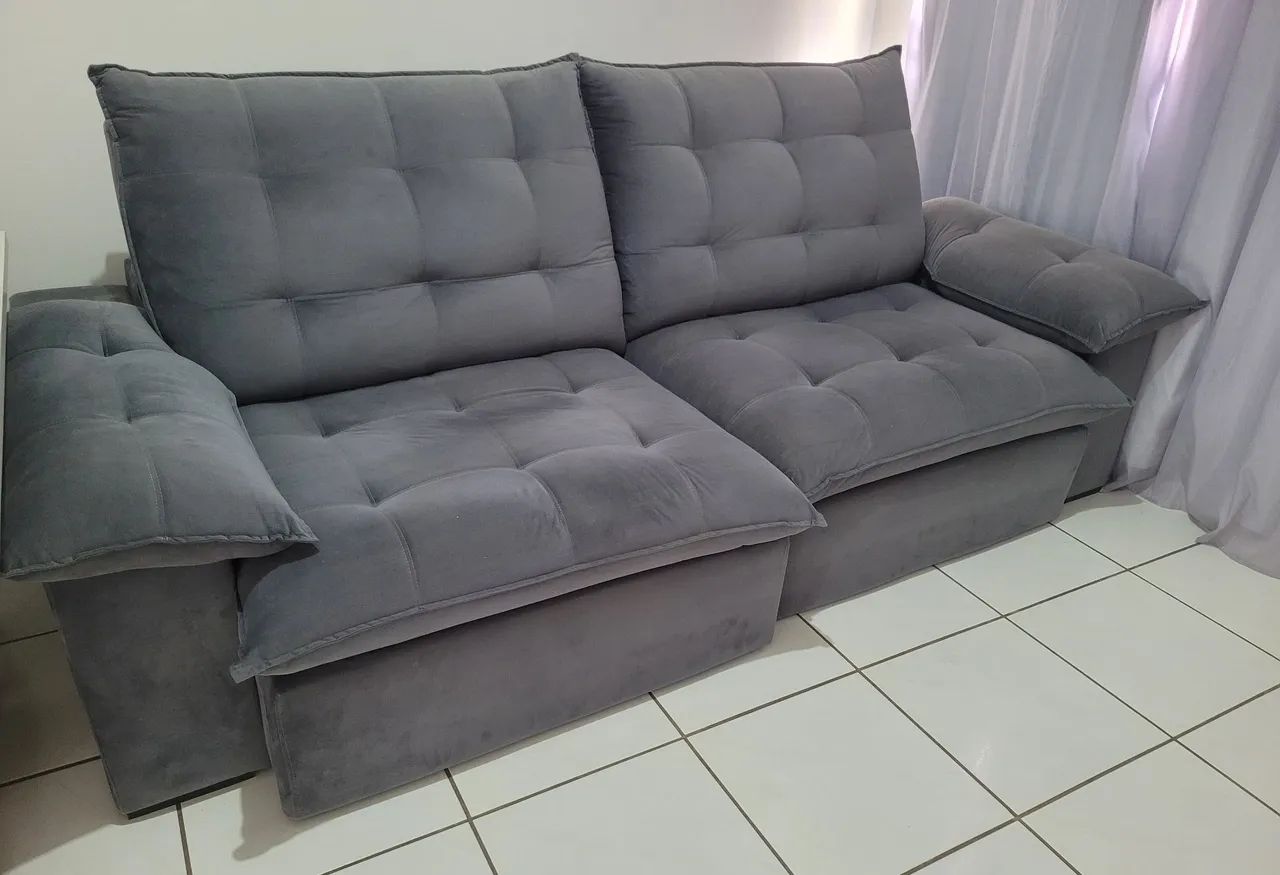 Sofá retrátil e reclinável 2,50 m - Foto 3
