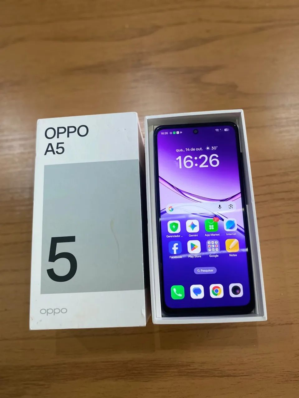 CELULAR OPPO A5 NOVO COM CAIXA 
