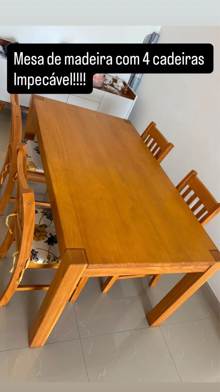 Mesa madeira maciça 