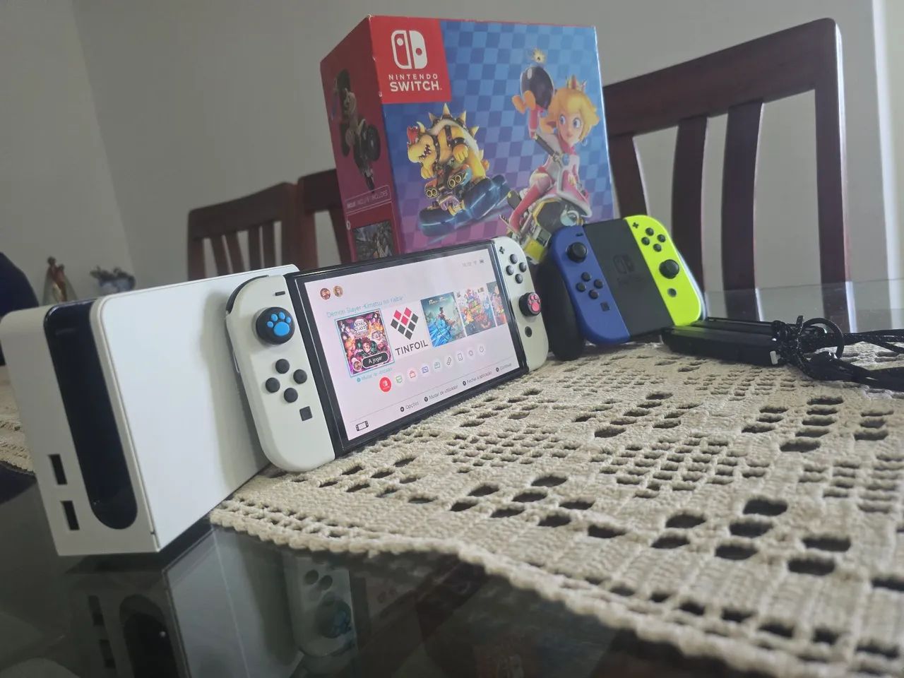 NITENDO SWITCH OLED DESBLOQUEADO - Foto 4