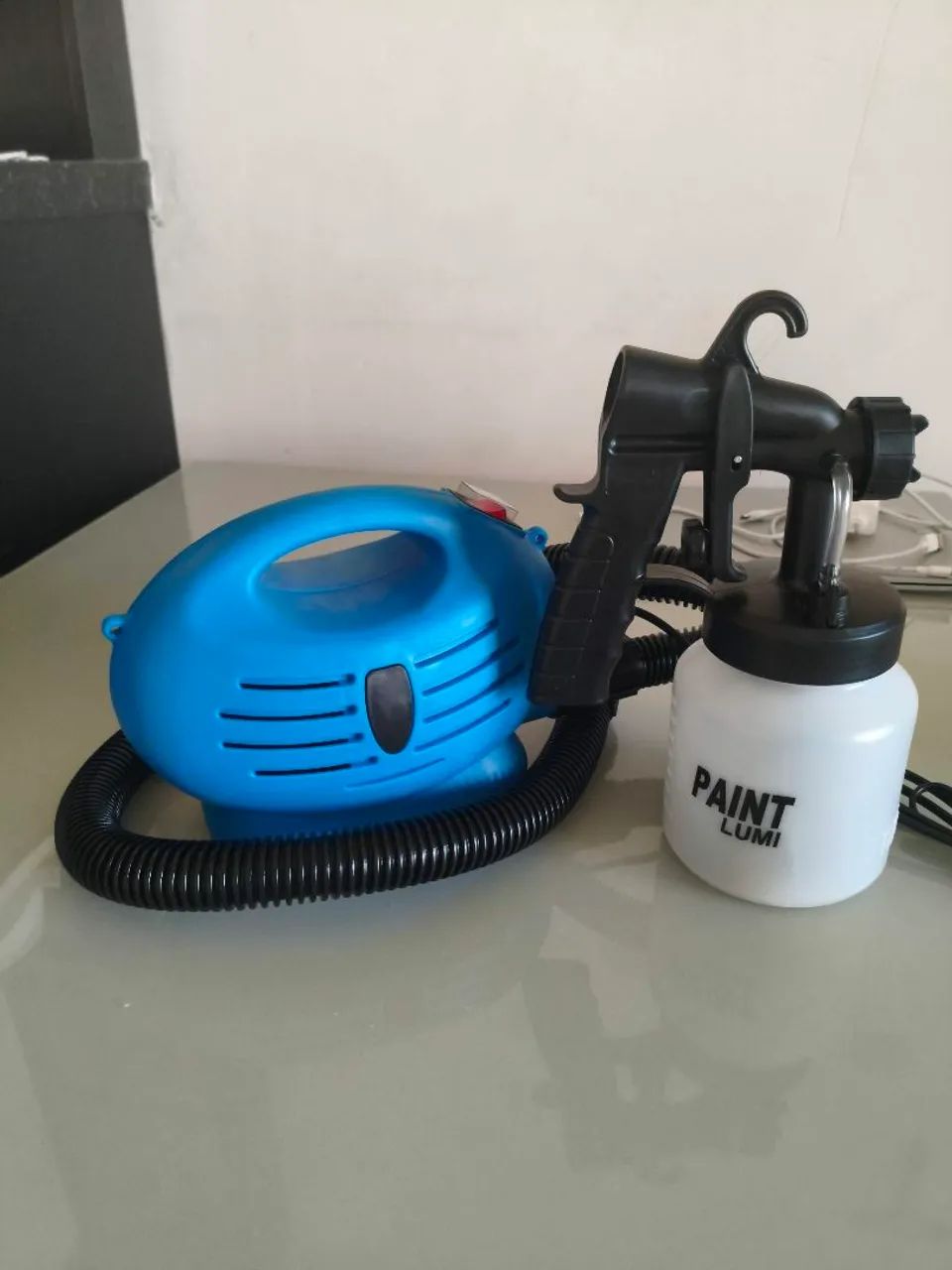 Pistola de pintura pulverizador Silver BLUE 