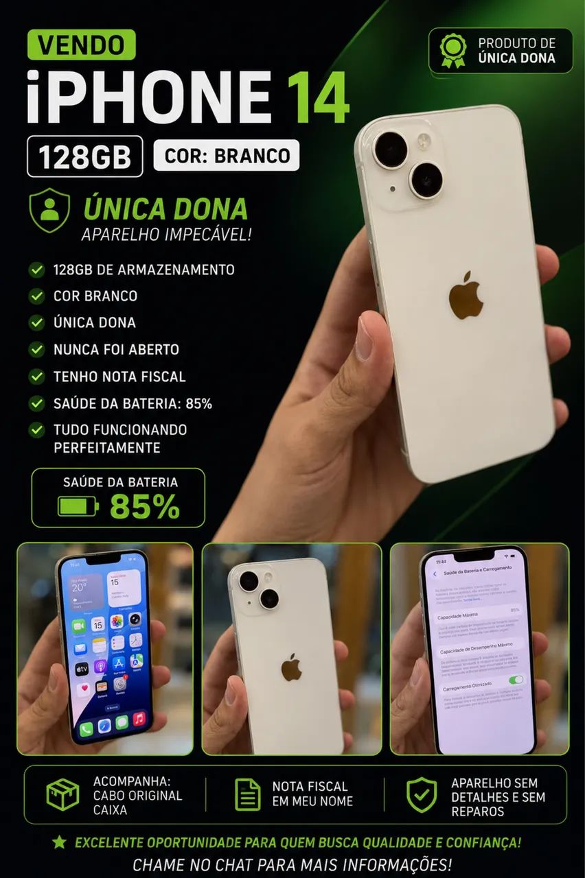iPhone 14 128GB - BRANCO 