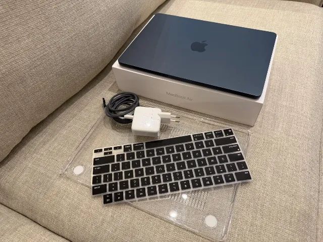 MacBook Air m2 - impecável -  midnight + brindes 