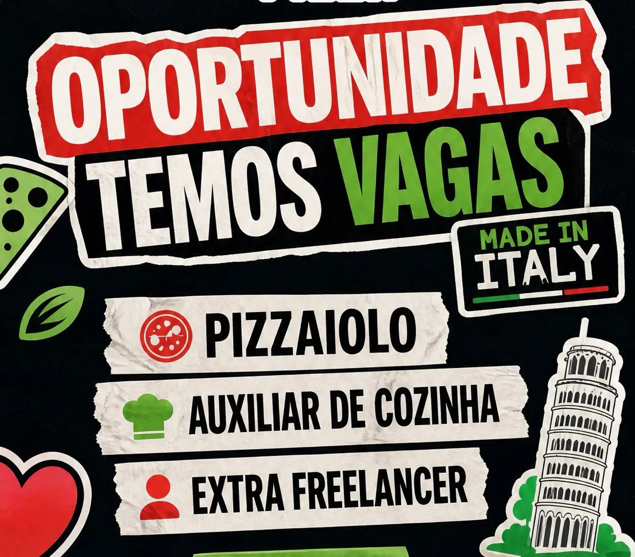Vagas | Pizzaiolo | Aux Cozinha