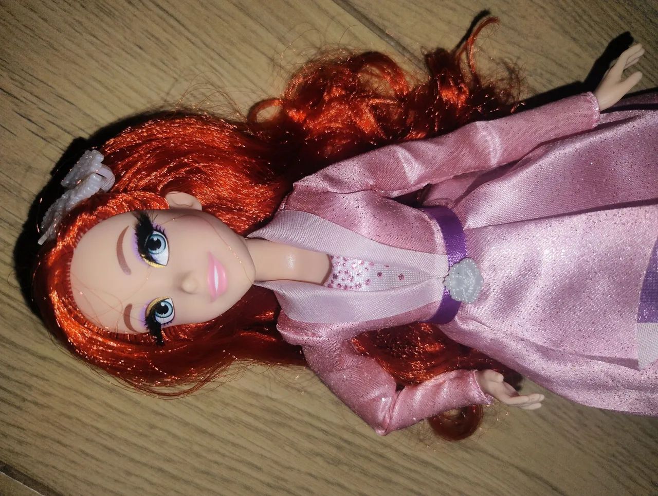 Boneca Ariel rosa nova fora da embalagem original 