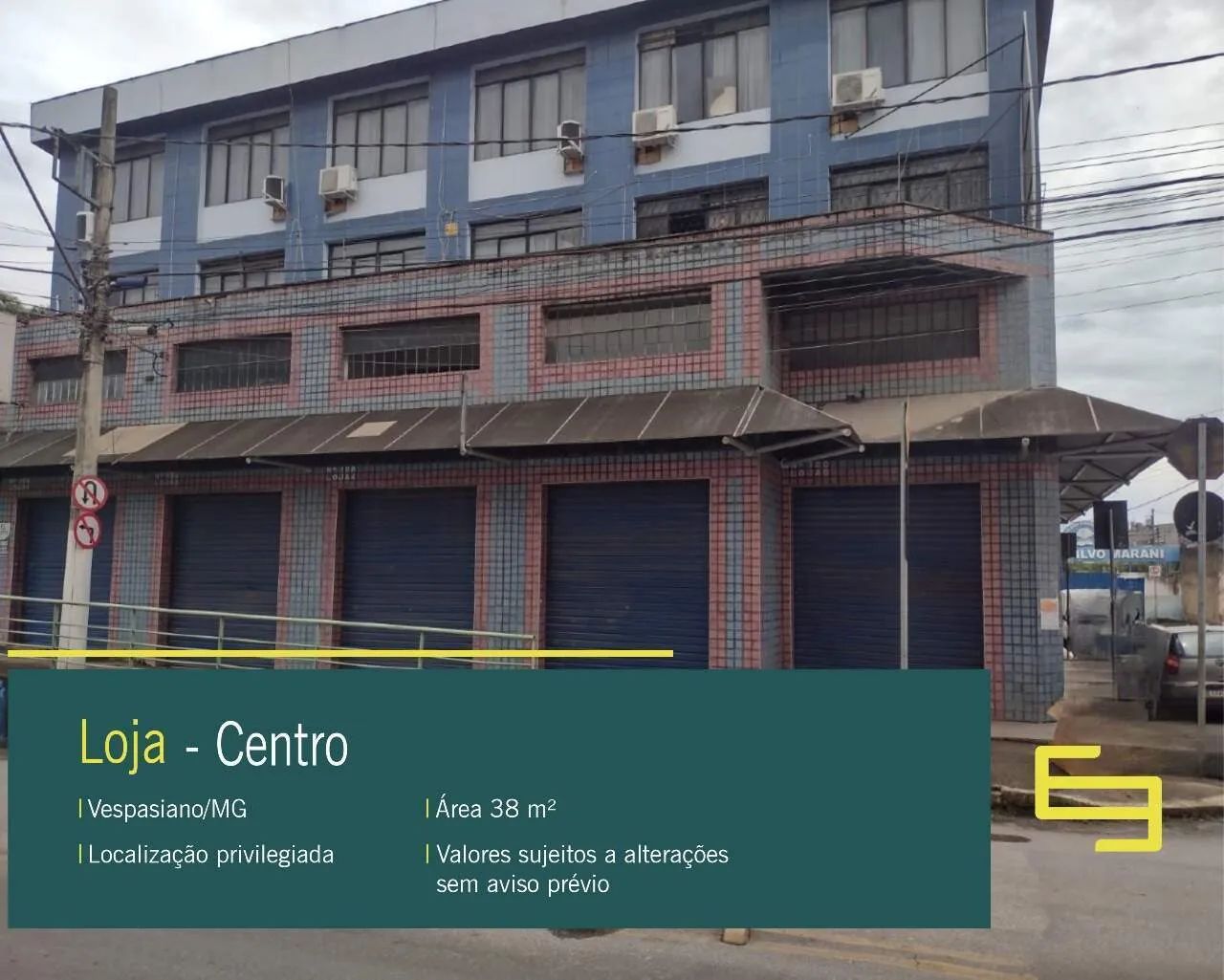 Loja à venda no centro de Vespasiano/MG.