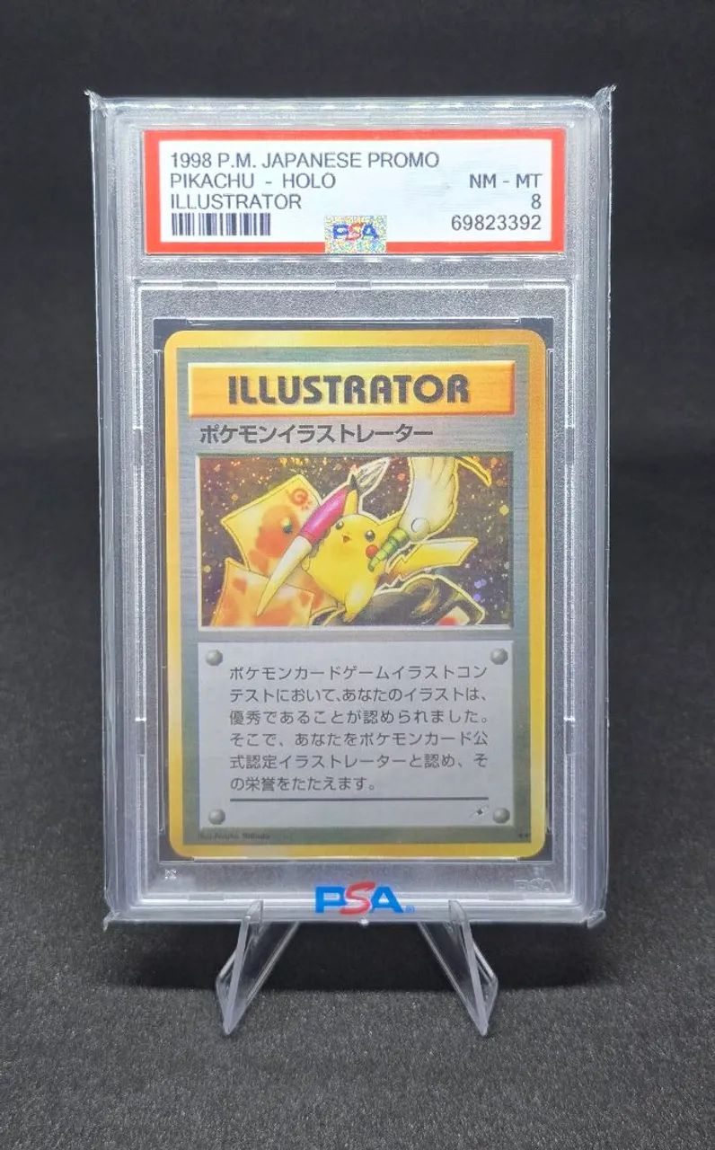 Carta Tcg Slab Pokémon Graduada PSA (Proxy) - 1998 POKEMON JP PIKACHU - HOLO ILLUSTRATOR