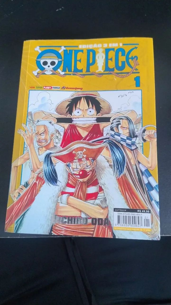Mangá de One Piece - edição 3 em 1 - Livros e revistas - Novo