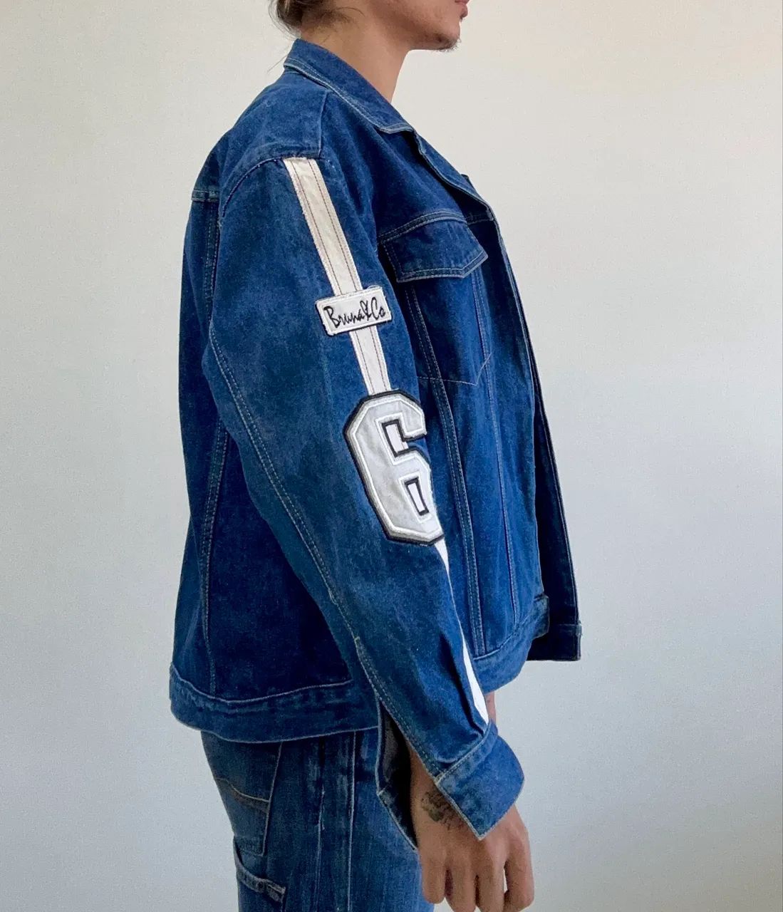Jaqueta jeans oversized vintage  - Foto 3
