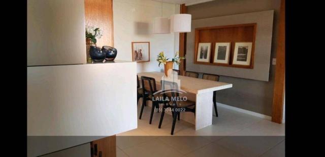 Apartamento mandara kauai,128 m2,3 suites,mobiliado,porto das dunas - Foto 3