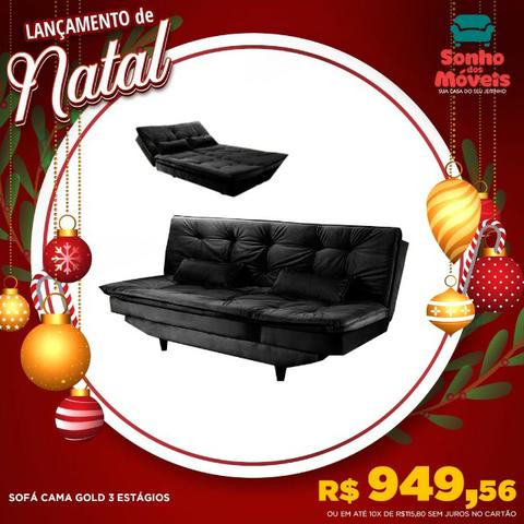 Apenas 949r$ sofa cama gold 3 estágios aqui no lançamento do natal