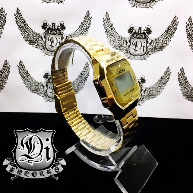 relogio casio vintage feminino diamond