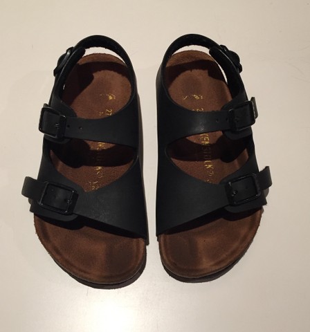 Sandália Birkenstock preta infantil  - Foto 4