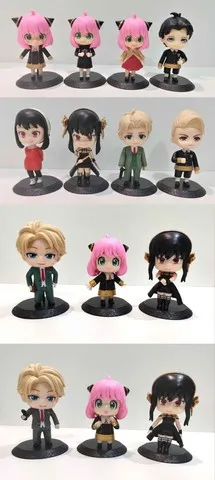 14 Action figures Spy x Family 10 cm Anya Forger Yor Forger Loid Forger