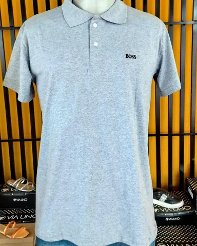 Camiseta polo tecido de algodão
