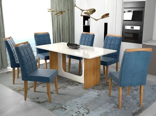 Sala mesa jantar 6 cadeiras