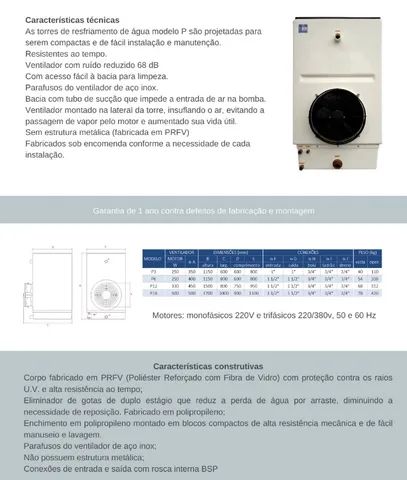  Torre de Refrigeração Nova