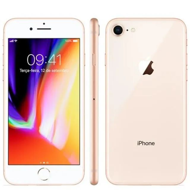 Apple iphone 8 256GB 4G Rose 12Mpx Tela 4,7 Hexa Core - Celulares
