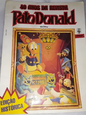 Revista comemorativa 40 Anos da Revista O Pato Donald Super Rara