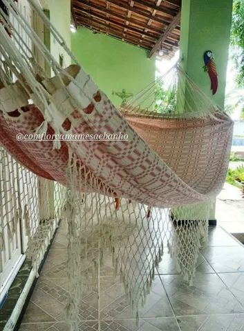 Rede De Dormir Colonial Casal - Entrega Grátis 